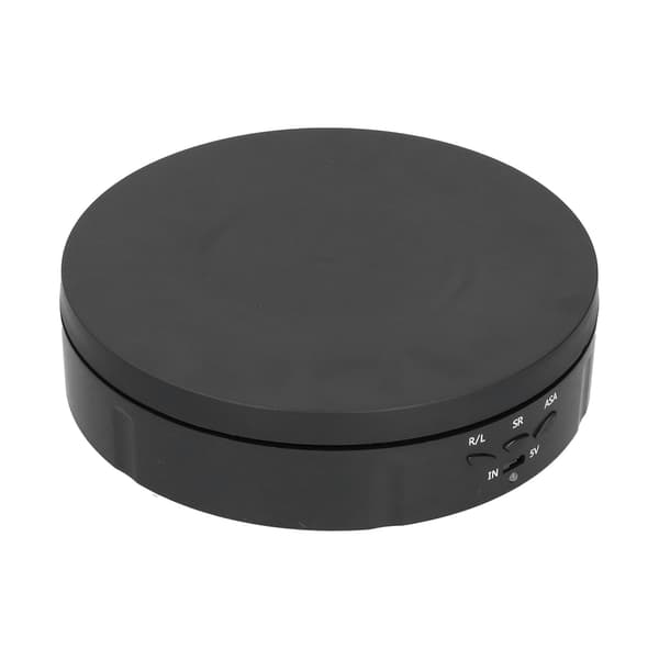 145mm 360° Roterande Automatisk Displayställ 3 Hastighetskontroll USB-driven Smyckeskarusell för Utställning Svart