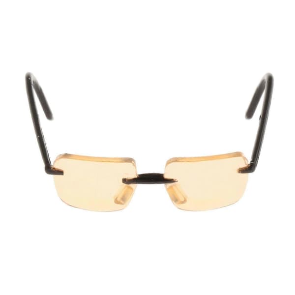 Briller i 1/6 skala af legering - Stilfuldt brille til 12-tommer actionfigurer A