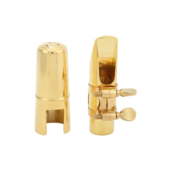 Saxofon Munstycksset Metall för Althorn Altsax med Lock Kuddar Instrumenttillbehör Nr.8 Storlek