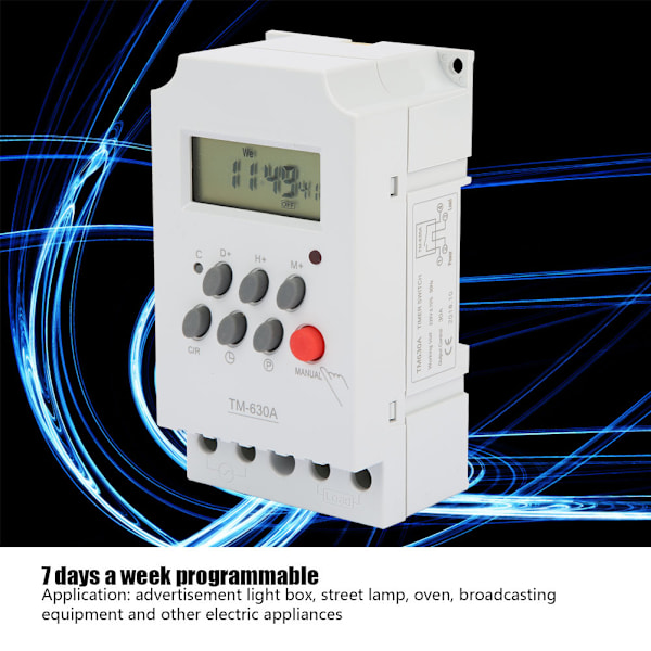 TM630A AC220V Mini LCD Digital Microcomputer Kontroll Strömbrytare (AC220V)