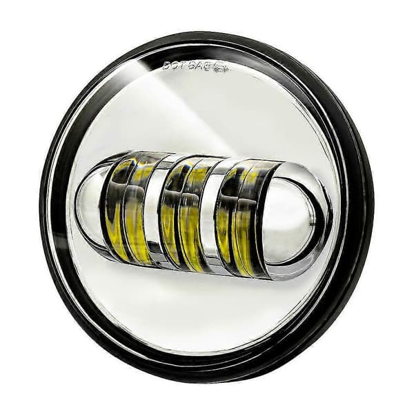 4,5 tommer motorcykellys LED vandtætte kørelys til Harley forlygte runde hjælpespotlamper motorcykeltilbehør 2 pcs silver