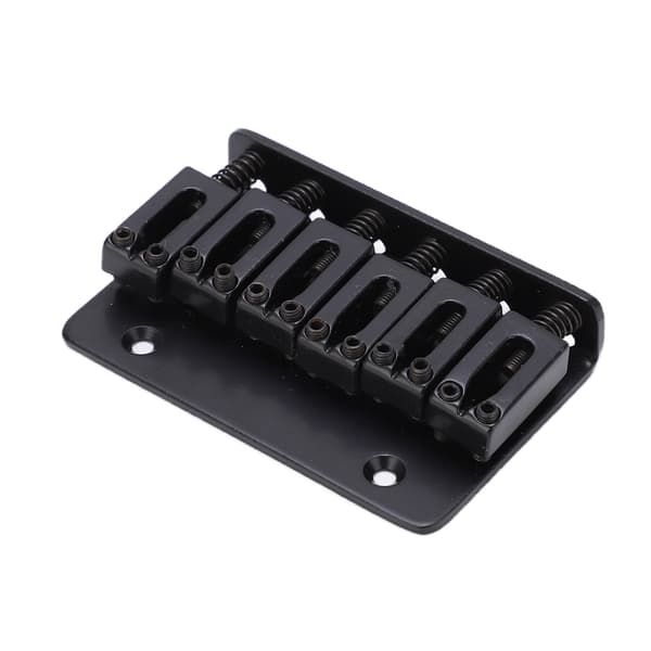 Gitarrstall 6 Strängar Toppladdningsdesign Justerbara Elektriska Instrument Ersättningsdelar Svart för M00878