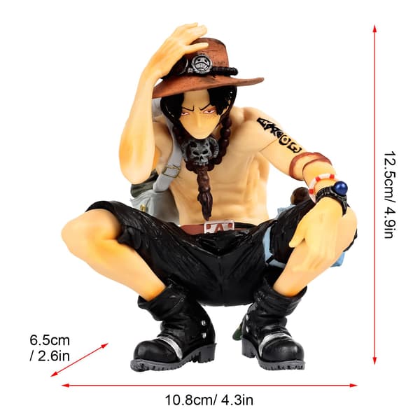 Anime Tecknad Figur Karaktär Modell Leksak Realistisk PVC Statisk Figur Docka Ornament