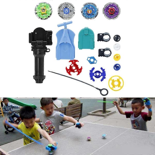 【03】Metal Master til Fusion Top Rapidity Fight Rare Beyblade 4D Launcher Grip Sæt Ne