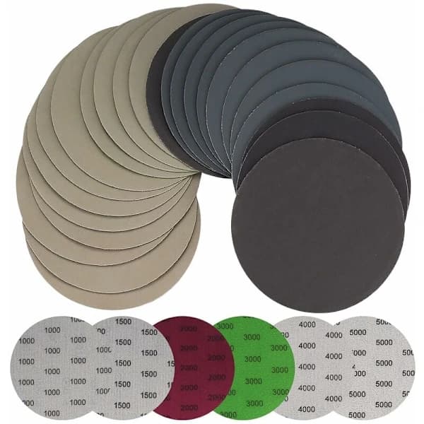 【03】|HH| 30 stk. 125 mm vådslibepapir, runde slibeskiver, orbitalsliber