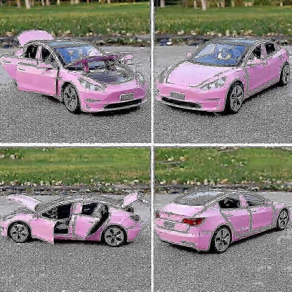 1:32 Skala Legering Legetøjsbil, Pink Trykstøbt Model Ideel til Børnefødselsdage og Samlere