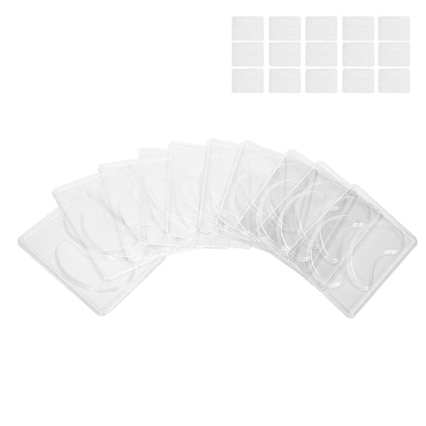 25 st Transparent DIY Ögonmaskform Portabel Återanvändbar Ögonmasklapp Bricka Plattset