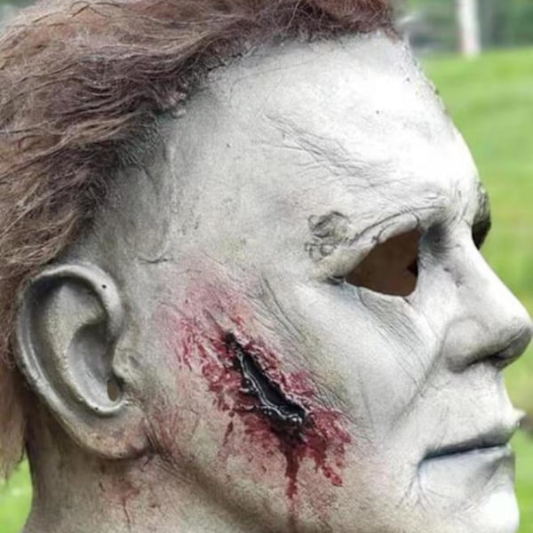 Halloween Ansigtsdækning Horror Latex Ar Ansigtsdækning Halloween Dekoration Rekvisitter til Karneval Påske og Maskerade