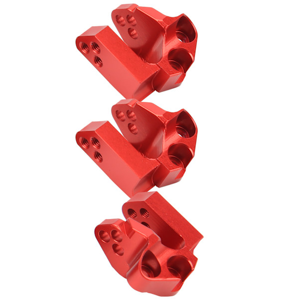 Fast kode trækbom i aluminiumslegering, egnet til Axial SCX10 III AX103007 1/10 RC bilmodel, rød
