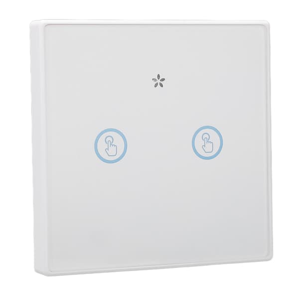 Smart Trådlös Touchpanel Strömbrytare 433MHz Kabelfri Fjärrkontroll Vattentät för Hem 2-vägs