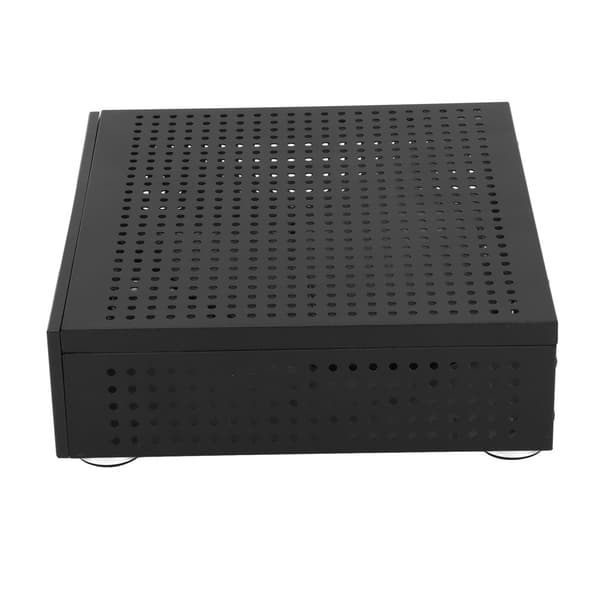 Stationär Dator Chassi Bra Värmeavledning Utsökt Kompakt Svart Mini HTPC-Chassi för Hemmavidodator