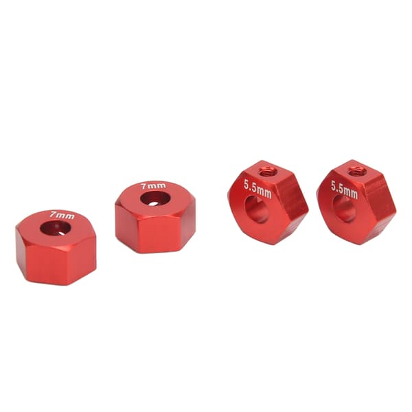 RC hjulnav hex aluminiumlegering 12 mm diameter 5,5 mm 7 mm tykkelse tilbehørssæt