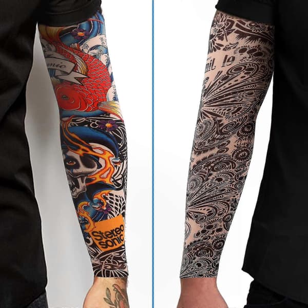 Midlertidige tatoveringsærmer i tilfældig stil, unisex nylonstrømpedesign