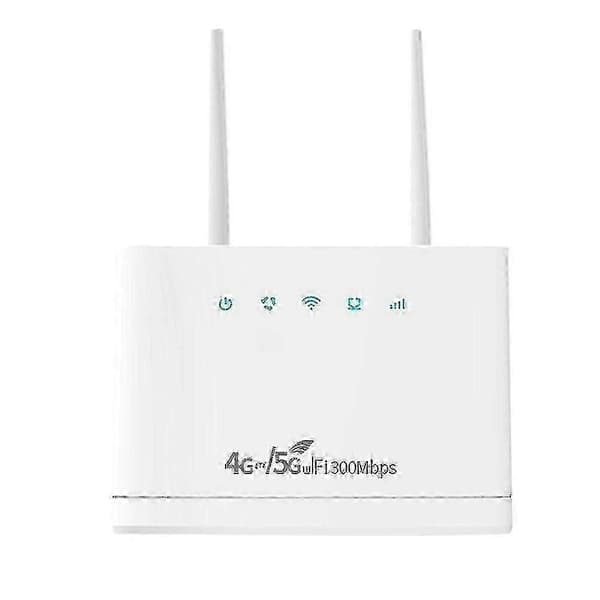 R311pro Trådlös 4G/5G WiFi Router SIM-kort EU-kontakt - 300Mbps