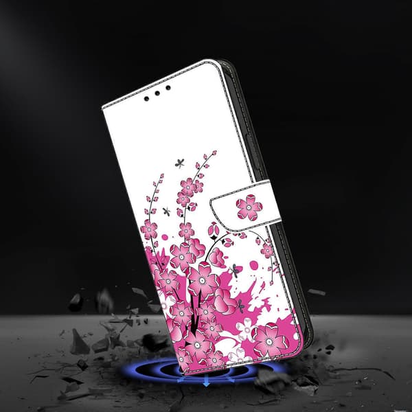 【03】For Samsung Galaxy A52 4G/ 5G/ A52s 5G Case Pattern Print Flip Folio Leather Phone Cas Flower Vine