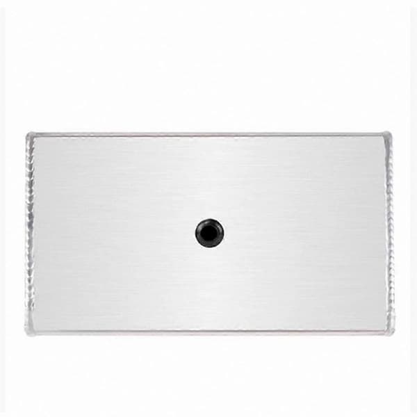 Universal 2L aluminium intercoolerbeholder til bilrudevaskersystem poleret finish Silver