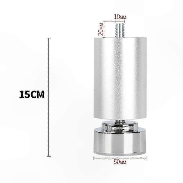 Robust møbelstøtte med justerbare metalben og M10-gevindforbindelse Argent 15cm