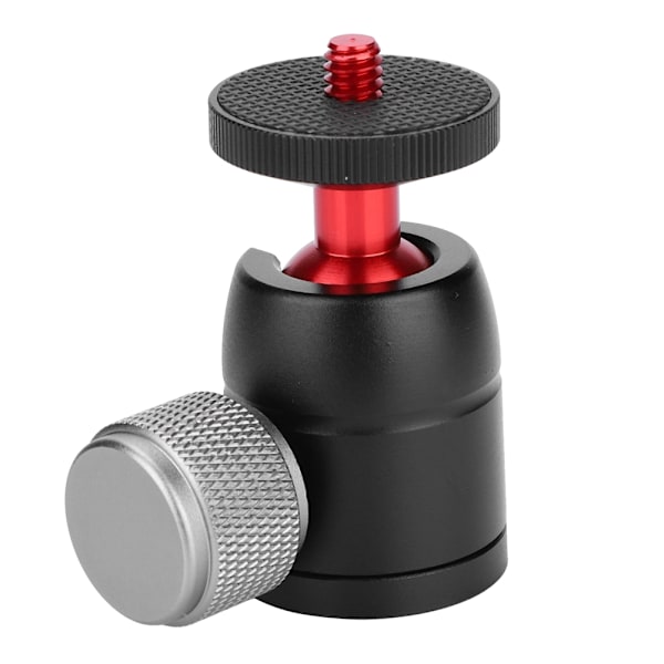 Aluminiumlegering 360° Vridbar Mini Kulled 1/4\" Skruvfäste för DSLR Kamera Stativ