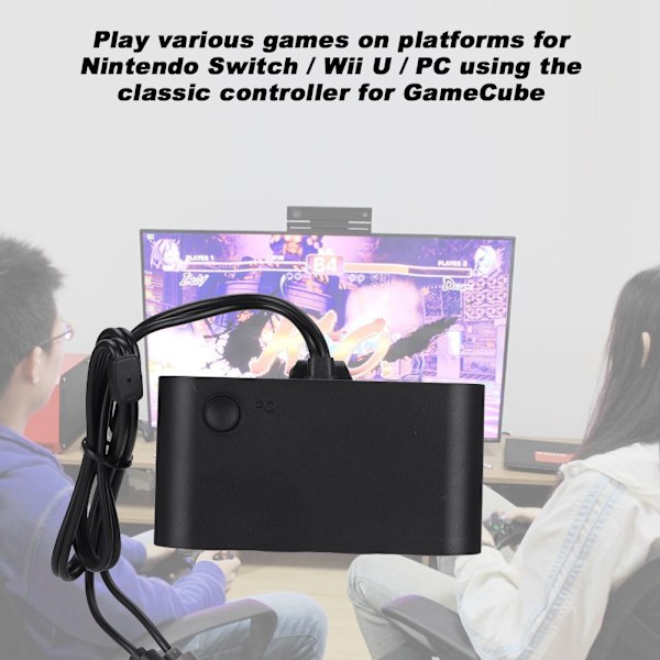 Tre-i-én håndtag til NGC til Switch Adapter Converter til NGC wiiu / pc / switch