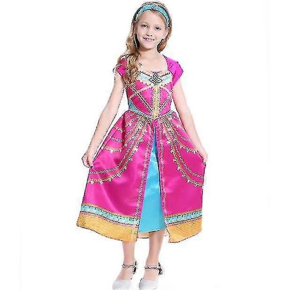 Prinsessekostume til piger Prinsesse udklædning Fin fødselsdagsfest Rollespilskostume 100cm