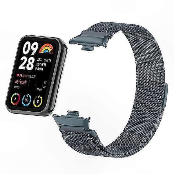 Magnetisk Milanese Loop-rem i rustfrit stål med stik til smart aktivitetsmåler Multicolor Style H