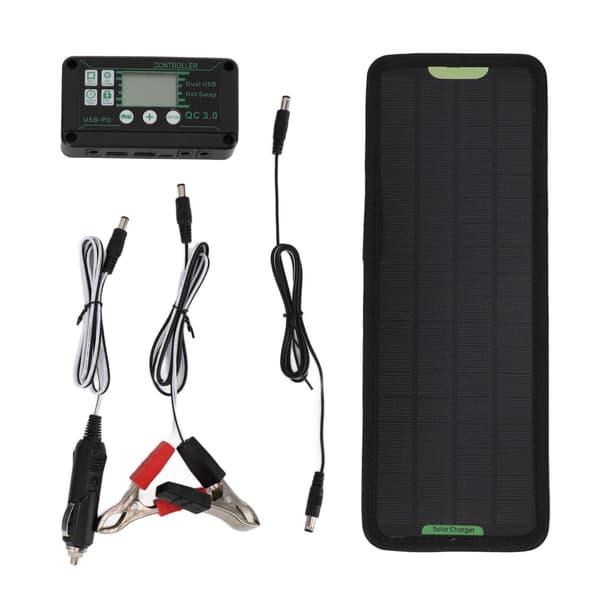 12V 10W MPPT Solarladdningsregulator Effektförlustförebyggande Vattentät 12V Solpanel Batteriladdare Regulator Svart