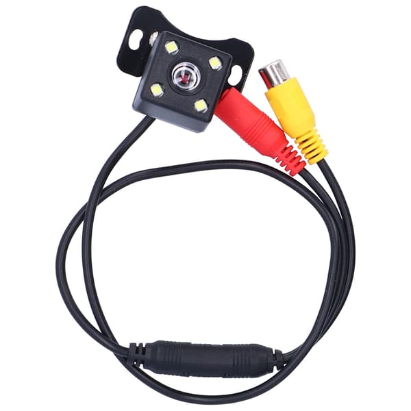 Bil Backkamera 140° Extern 4 LED HD Mörkerkamera Nummerplåt Monterad Universal för 12V