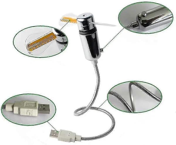 USB-urventilator med realtidsvisningsfunktion $USB-urventilator