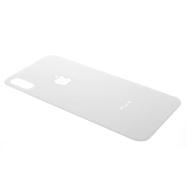 Laadukas lasinen takakansi iPhone X:lle (kymmenen), ZXL White