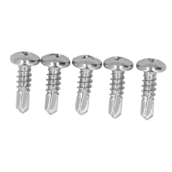 200 stk. rundhoved selvborende skrue 304 rustfrit stål 4,8x16mm boreskruer til gør-det-selv-håndværk