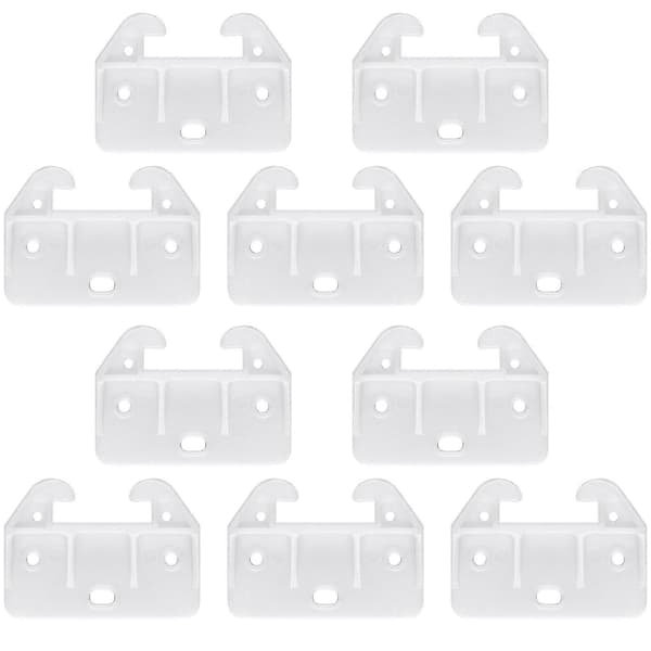 10 stk. plast skuffeføringer kommode garderobeskab skuffeføring hjem møbler reservedele White 5.8X4.1CM