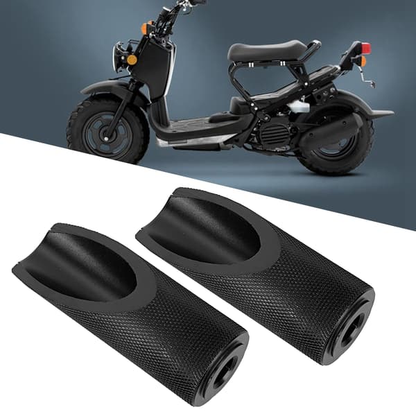 Motorcykel Fodstøtter - 2 stk. Aluminiumlegering (Sort)