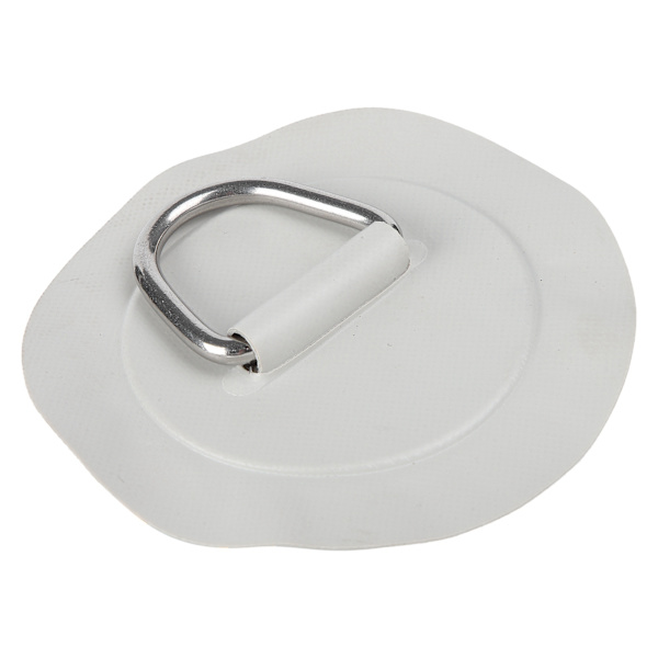 6in D Ring Pad Patch PVC Rustfrit Stål til Oppustelig Båd Flåde Kajak Kano Surfbræt