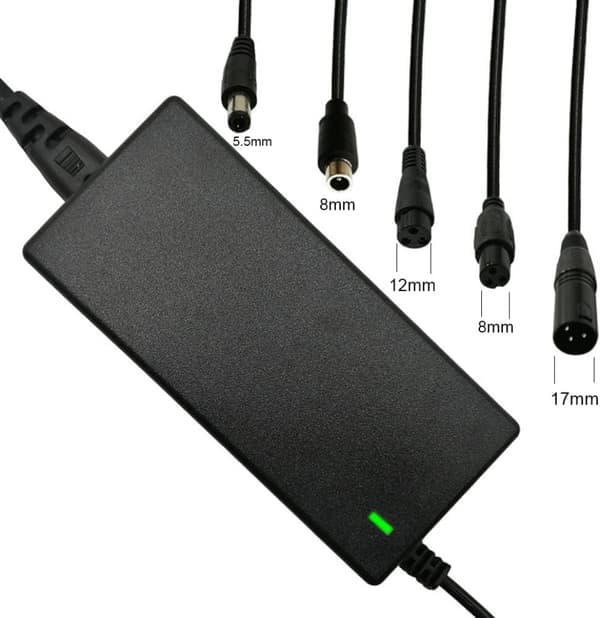 【03】42V 2A Oplader med 5 stik til Scooter 36V Lithium Batteri Elcykel Scooter Batterioplader