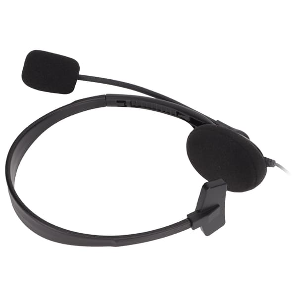 S480 Telefon Headset 3.5mm Plugg Brusreducering Justerbart Enkelt Öra Kundservice Headset för Datorer Svart
