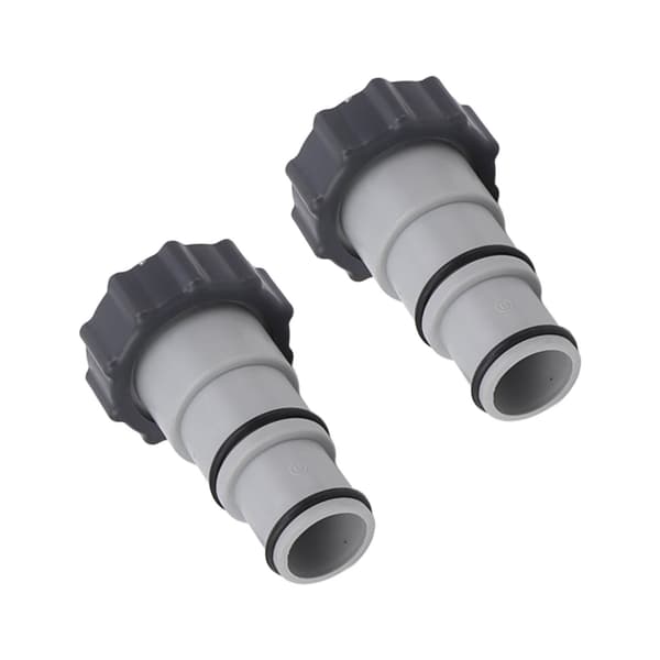 2 STK Poolslangeadapter med krave, erstatning, gevindforbindelse, pumpeslangeadapter til Intex Fit ARU