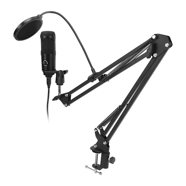 USB-kondensaattorimikrofonisetti PC-mikrofonisetti lähetyksiin laulamiseen nauhoittamiseen 20Hz–20KHz