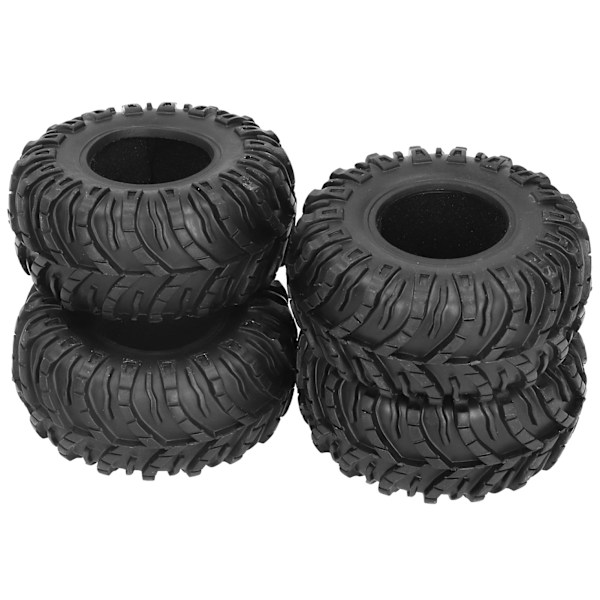 4 st 130/58 mm Gummi RC Crawler Däck med Svampfoderremsa Mönster Universal RC Delar