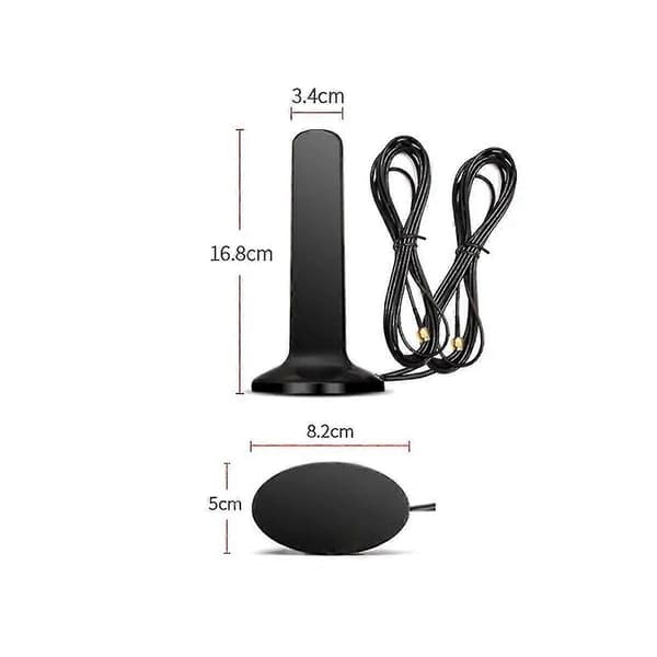 Gsm 4g 5g Antenne 600-6000mhz 12dbi Højforstærkende Omni Magnetisk Base Antenne Til Cpe (ts9) Musta