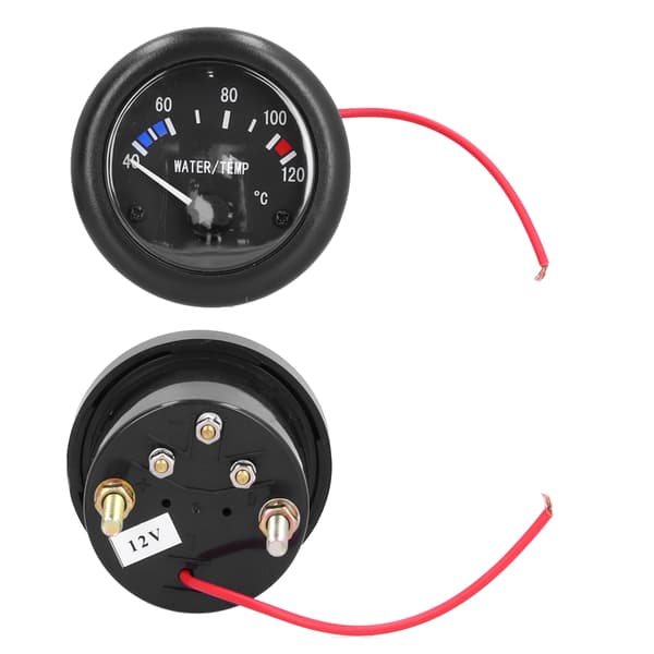 Marine Vandtemperaturmåler 40‑120℃ LED Baggrundsbelysning med Alarm Sensorindikatorlys 12V