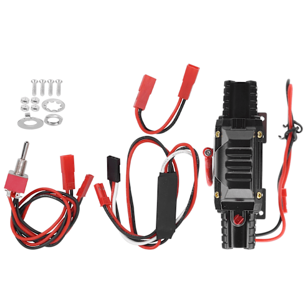 RC Dubbel Motor Metallvinsch med Brytare 3:e Kanalen Passar Traxxas/ Hsp /Redcat /Tamiya /Axial Scx10 D90/ Hpi 1/8