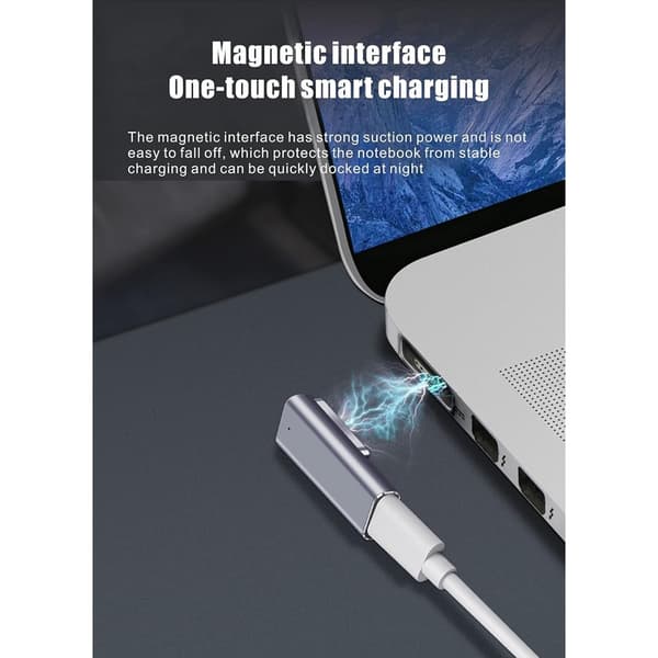 MagSafe 2 till USB-C Power Delivery-adapter, PD snabbladdande magnetisk USB-C-adapter