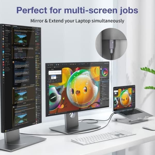 USB-C til HDMI 8K60Hz adapter, usb til hdmi