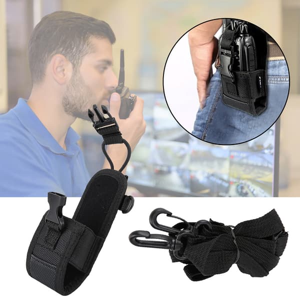 2 STK MSC 20D Universal Justerbar Bred Axelrem Walkie talkie Skyddsfodral