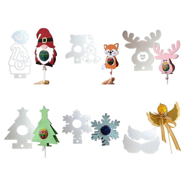Metallstansar Julklubbor Präglingsstencil Stansformar för Korttillverkning Scrapbooking Papperspyssel DIY Mall MH683