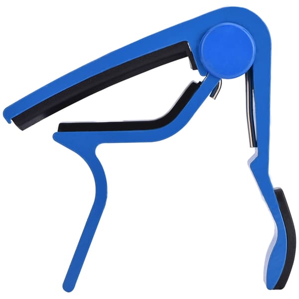 Bærbar Quick Change Tune Clamp Håndholdt Tuner Capo til Folke Guitar Blå