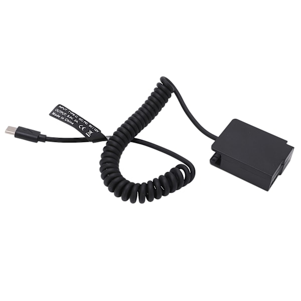 Typ C DMWDCC8 Fullt Avkodad Dummy Batteri Pack Kopplingsadapter med Flexibel Spiralkabel för G5 Kamera