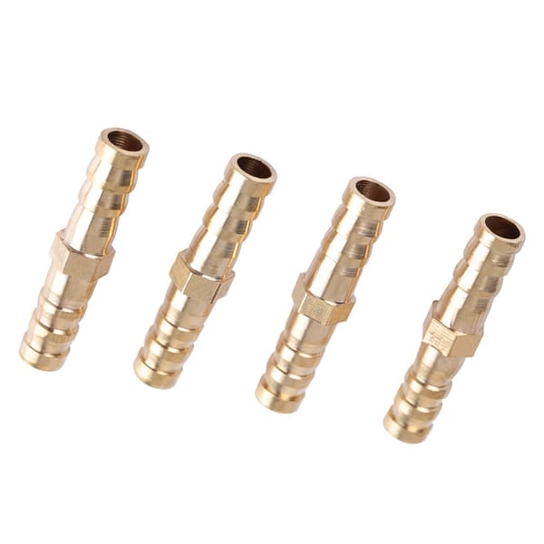 Messing Fittings Slange Studs Hale Reducer Reducerende Prop Konnektor (8mm-8mm 4 stk)