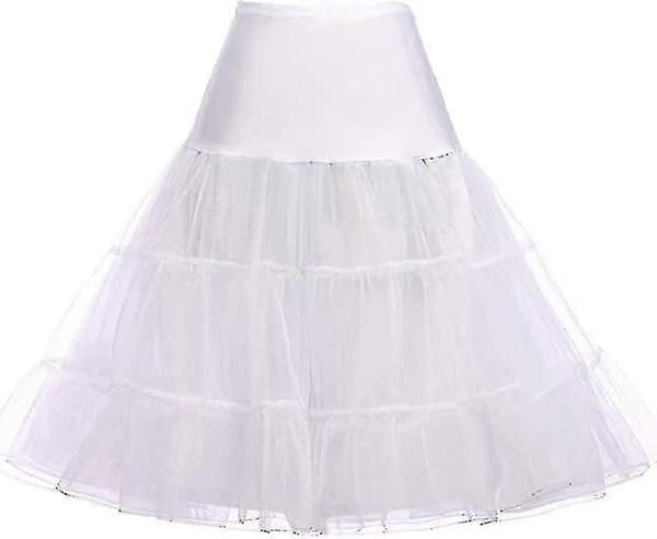 50'er underkjole Rockabilly kjole Crinoline Tutu underkjoler til kvinder - Snngv White M