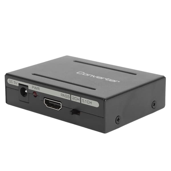Audio Extractor Konverter HighDefinition Multimedia Interface til AUDIO+ SPDIF+ R/L (Sort)